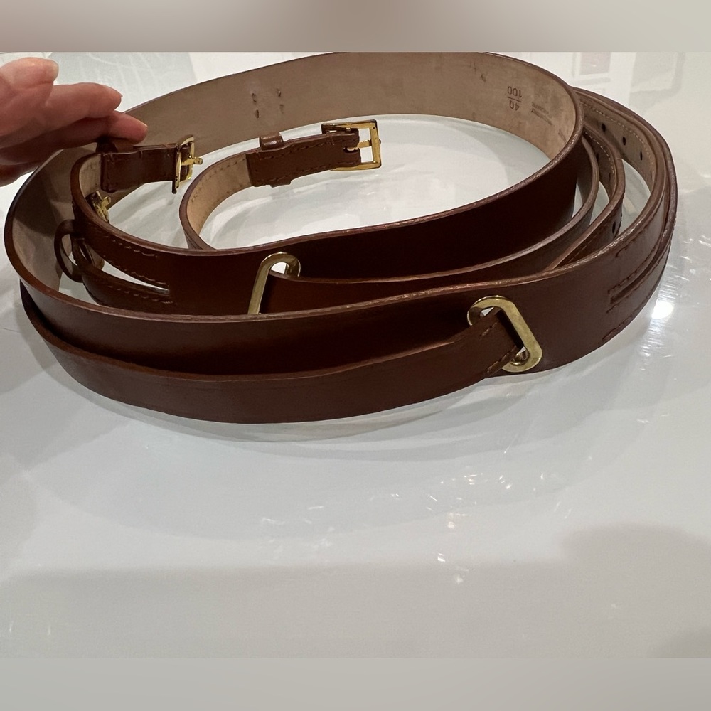 Burberry Brown Leather Belt